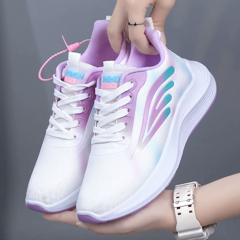 Women's Sneakers Lightweight Sports Shoes Breathable Mesh Upper rubber shoes for women jogging