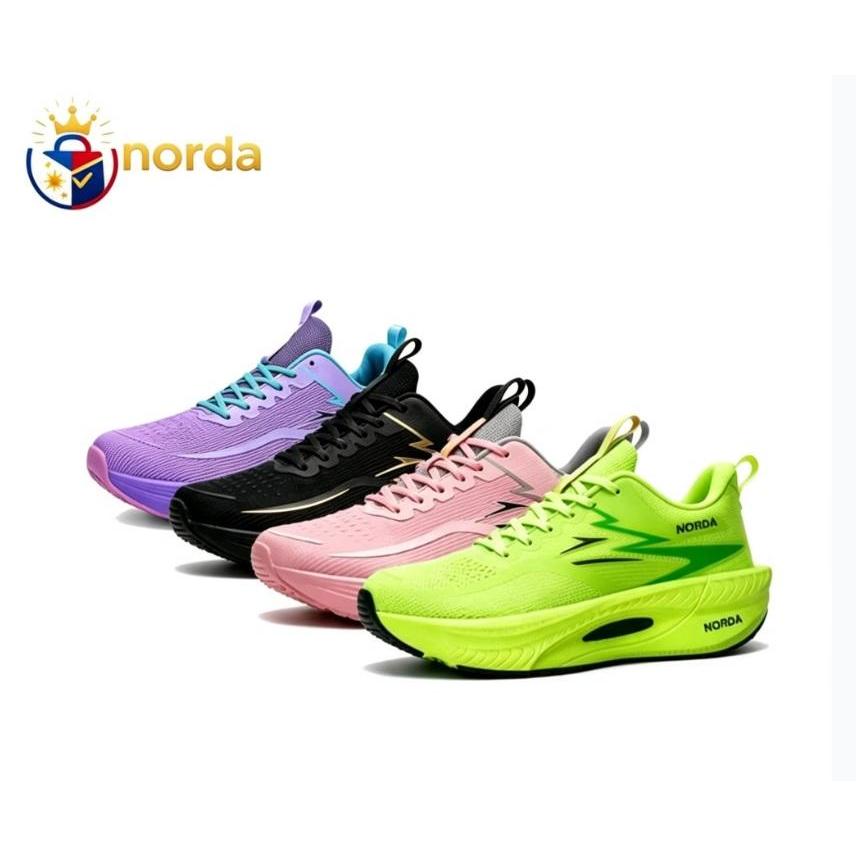 NORDA Unisex Ultralight Running Shoes Breathable Cushioned Carbon Plate Training Sneakers