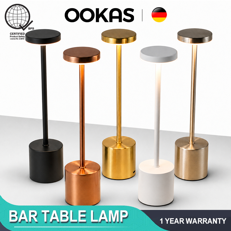 OOKAS Bar Desk Lamp 3Color Metal Table Lamp LED Light For Room Indoor Decor Night Light Bedside Lamp