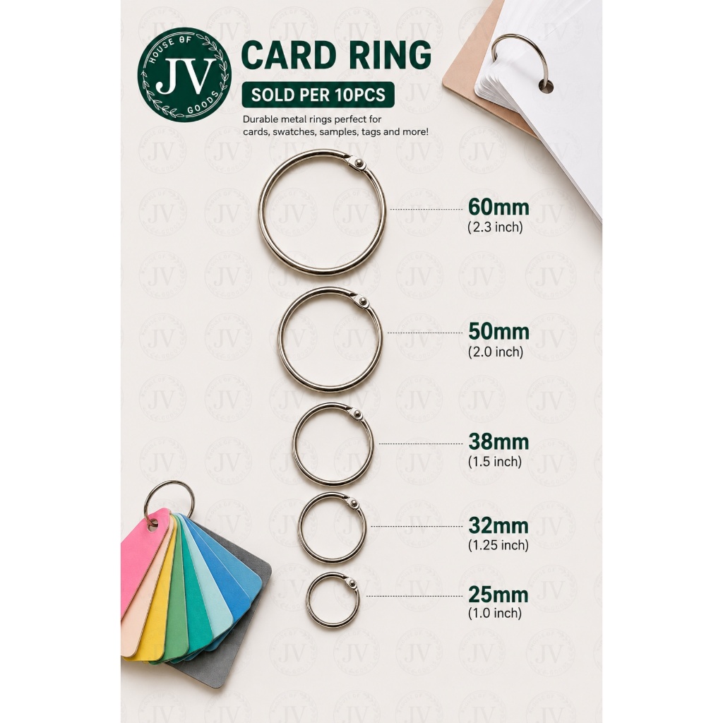 Card Ring / Loose Leaf Ring sold by 10's