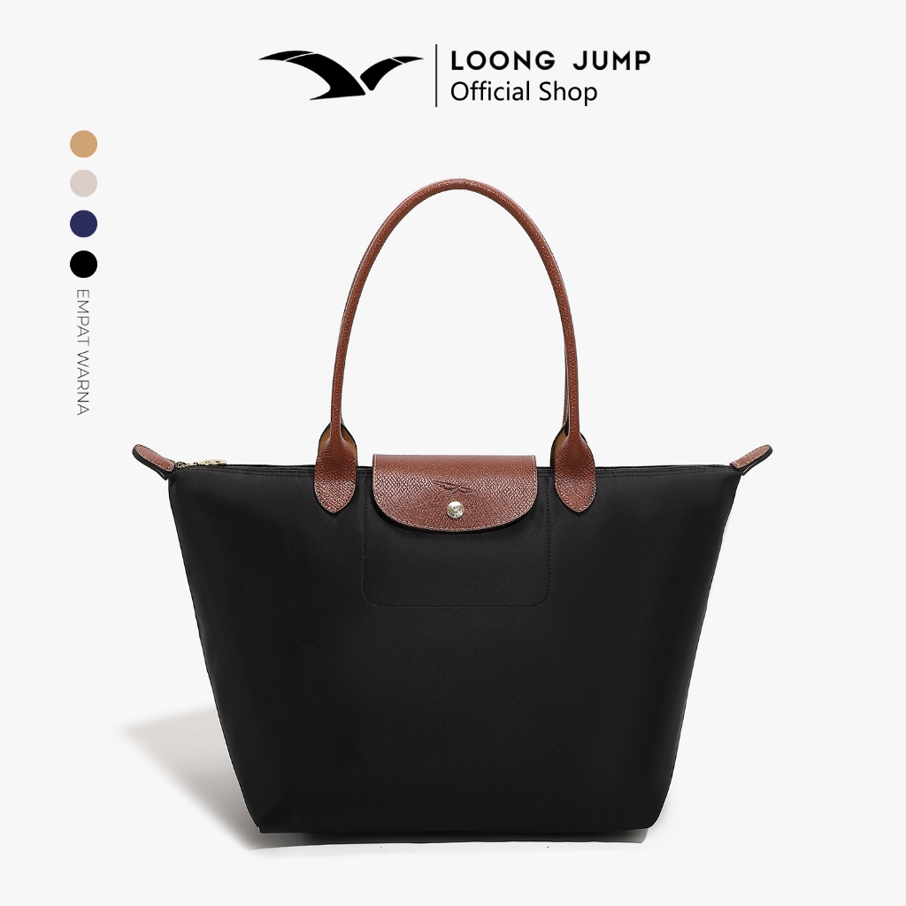 【LOONG JUMP】Tote Bag Wanita Kapasitas Besar Foldable Tas travel berkapasitas besar tahan air