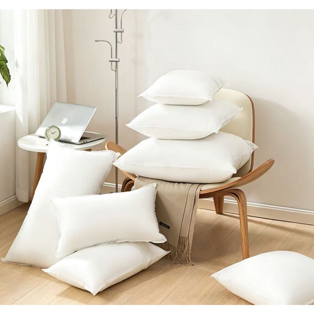 Pillow (unan) High Quality Comfortable 1PC Plain White Magic Soft Pillow 500g