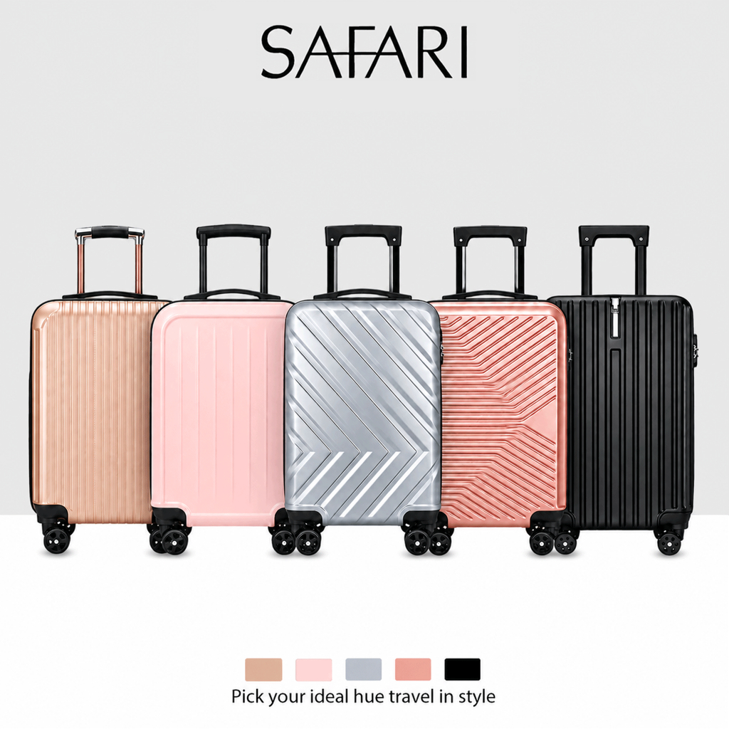 Safari Suitcase Maleta Travel Luggage Durable Silent Spinner Wheels Hand Carry Boarding Box20/24inch