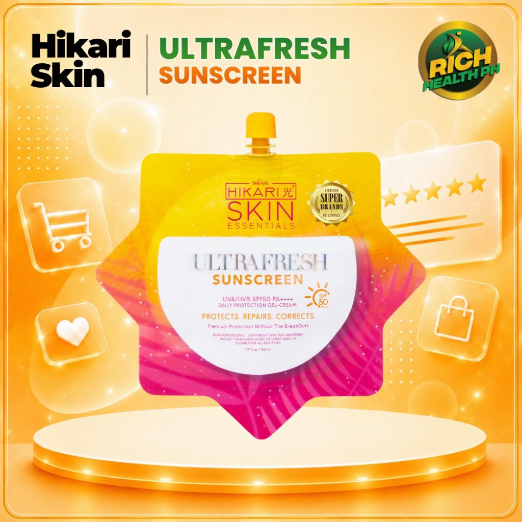HIKARI SKIN ULTRAFRESH ULTRAWHITE SUNSCREEN UVA/UVB SPF50 PA ++++ 50mL