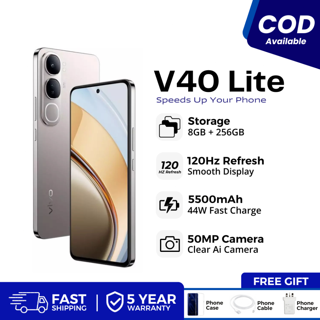 V40 Lite Smatphone 8GB+256GB 6.67″ AMOLED 120Hz RefreshRate I Snapdragon® 4 Gen 2 I 80WFlashCh