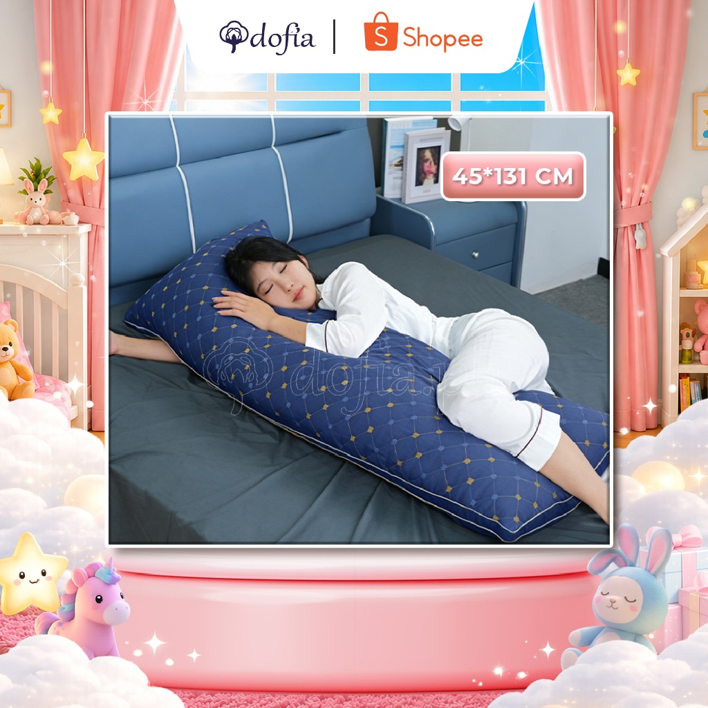 Dofia Upgraded Soft Body Pillow Five Star Hotel Extended Long Pillow
