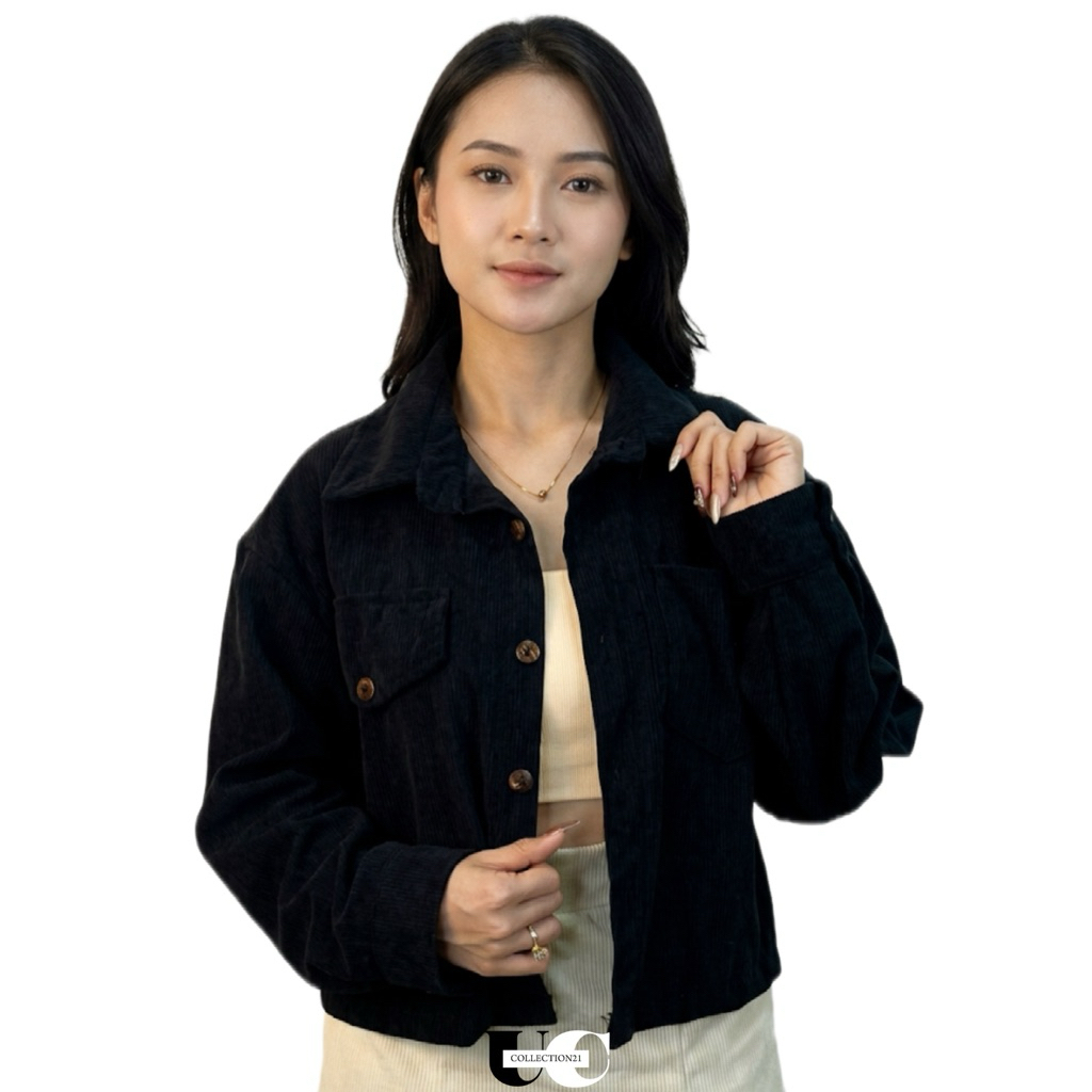JACKET FOR WOMEN SEMI (CROP TOP) CORDUROY