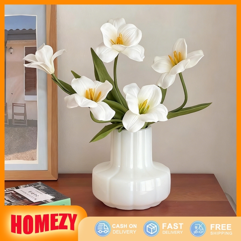 Ins Style Tulip Artificial Simulation Flowers Home Vase Decoration Wedding Party Decor Festival Gift