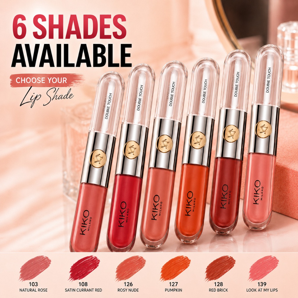 KIKO Milano Unlimited Double Touch Liquid Lipstick lip gloss waterproof long lasting