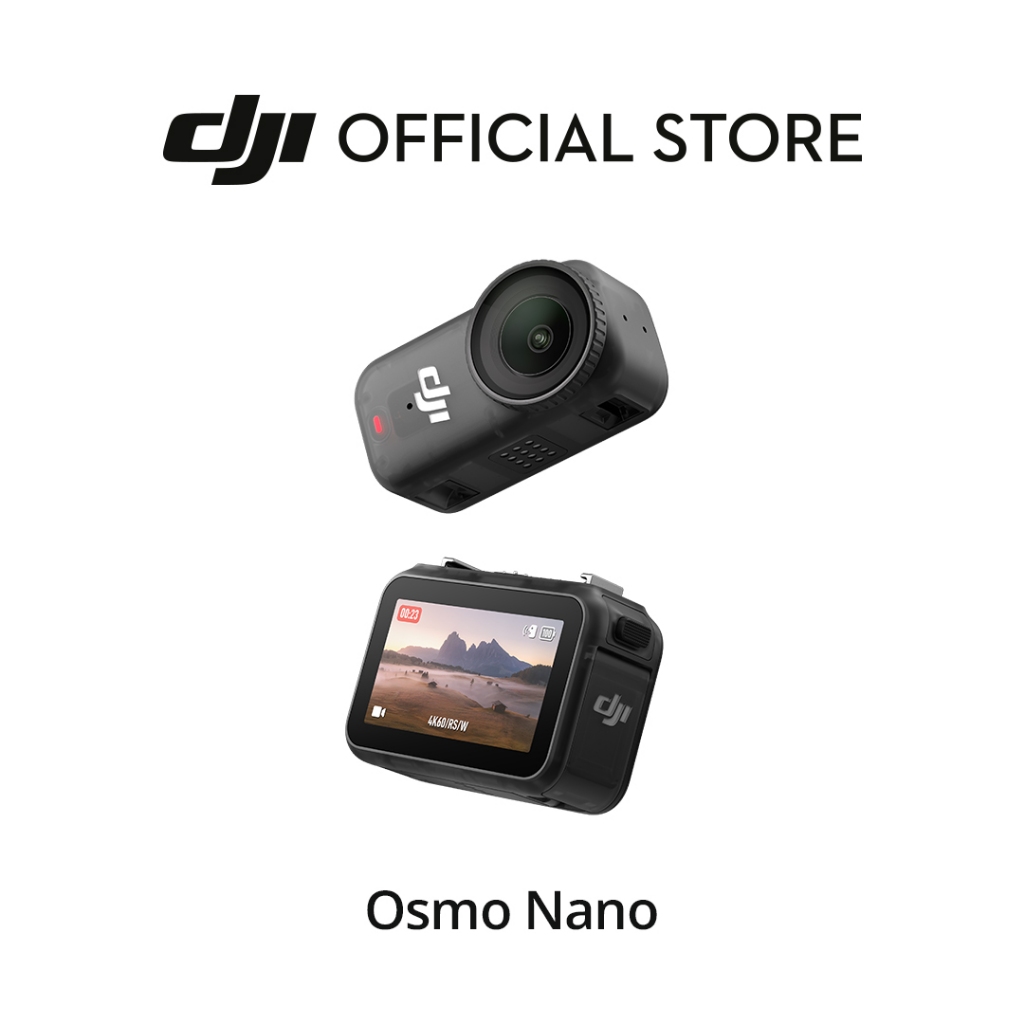 DJI Osmo Nano | Ultra-Light | Magnetic Mounting | 1/1.3" Sensor | 4K 60fps | 143° View | IPX4 Splash