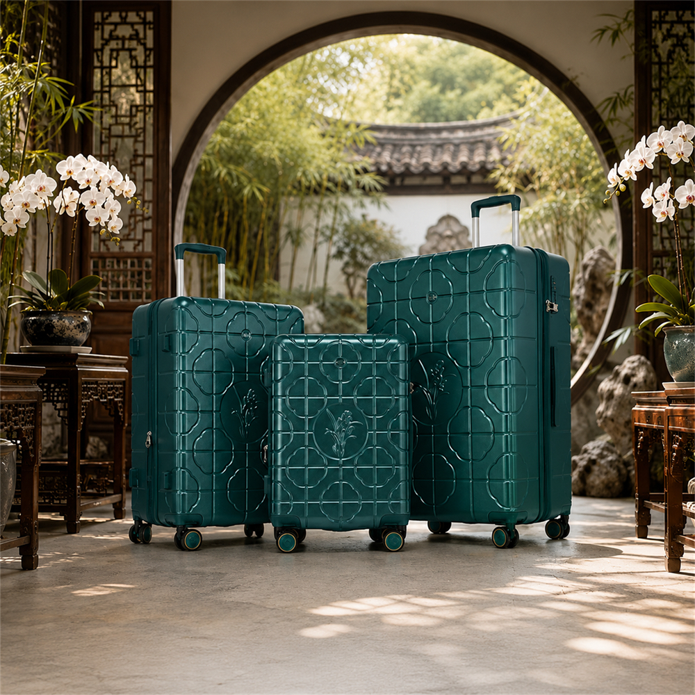 SEA CHOICE Luggage Scratch-resistant PC Lightweight Window Lattice Design Hard Shell Expandable