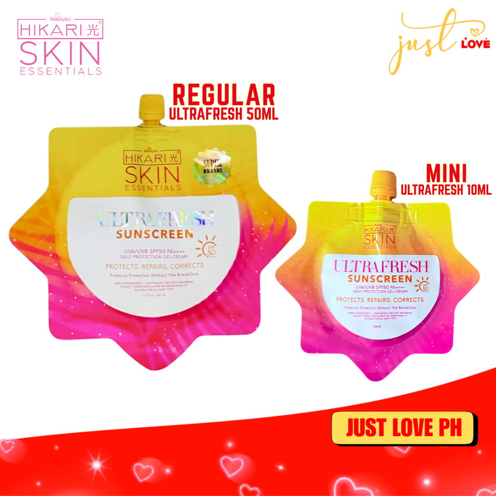 Hikari Skin UltraWhite / UltraFresh Sunscreen SPF50 50ml / Mini Sunscreen 10ml