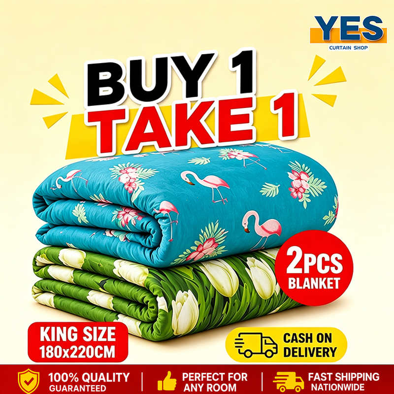 B1T1 2PCS Yayamanin Blanket 180x220cm Malambot Lambot Soft Kumot COD Fast Delivery PH