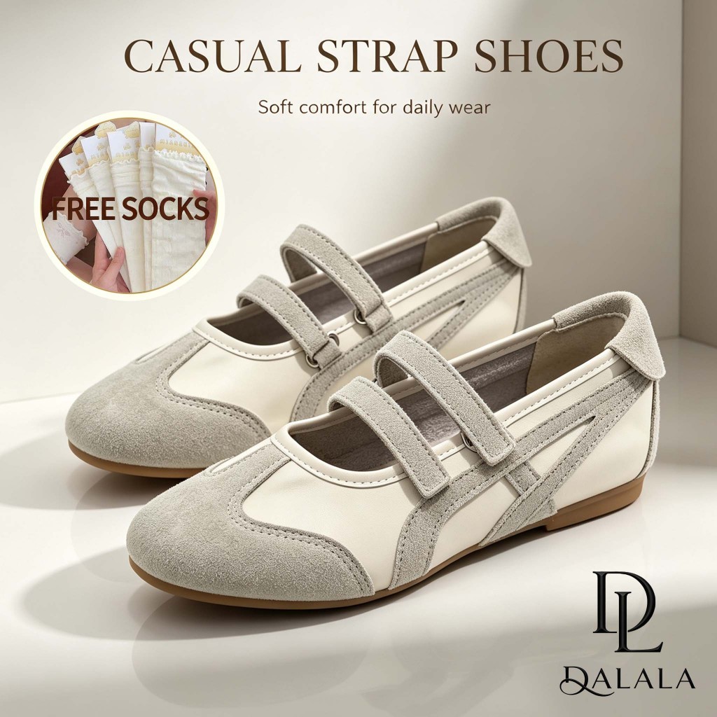 DALALA French Retro Rubber Doll Shoes Office Flat Shoes walking Daily Loafer-Women's Square Toe