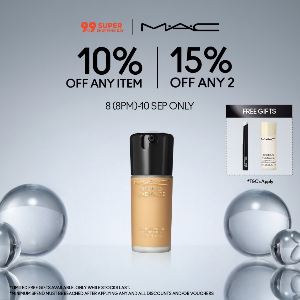 MAC Studio Radiance Serum-Powered Foundation 30ml liquid radiant foundation