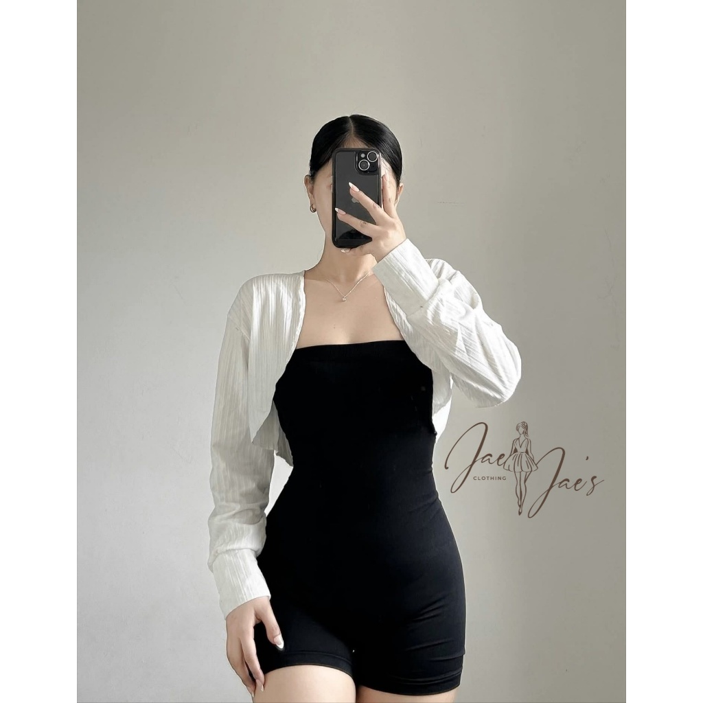 Lucy Cardigan Blazer Rib-Knit Longsleeve Top