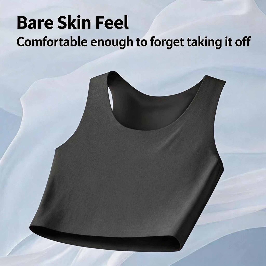 Seamless Chest Binder, Minimize Bust, Shockproof Sports Compression Bra, Comfortable Everyday Wear