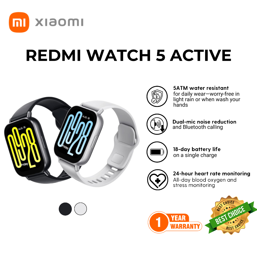 REDMI WATCH 5 ACTIVE | 470mAh | Bluetooth Phonecall