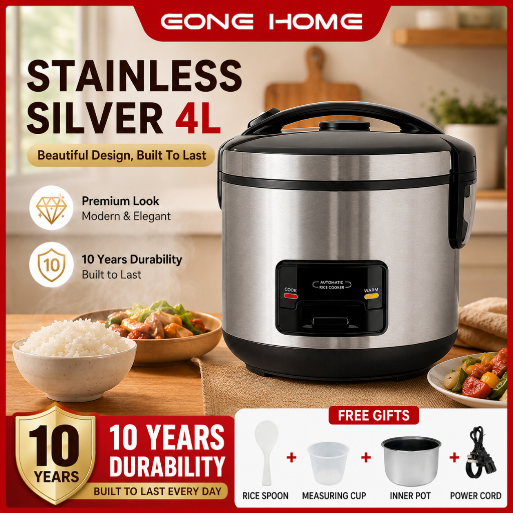 Eone Home New Rice Cooker Stainless 2L/3L/4L/6L Large Capacity Multifunctional Home Cooking 220V