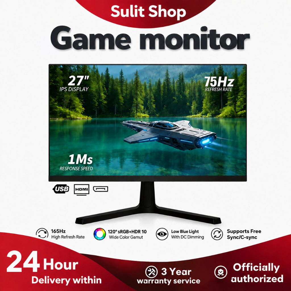 27 inch Gaming Monitor PC Computer 19/24 inch pc laptop Desktop 75 144hz IPS 165Hz IPS curved