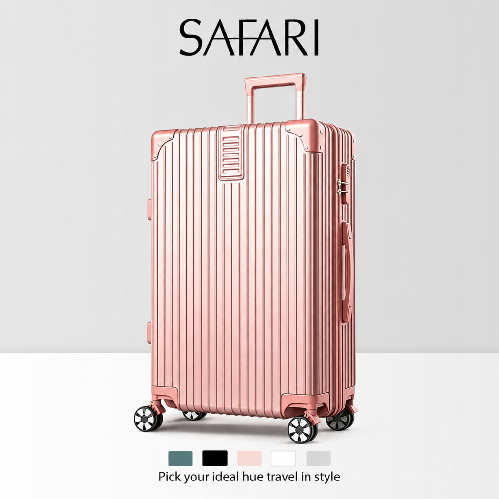 SAFARI Travel Luggage Thickened Border Password Box Retro Luggage Right Angle Luggage 20-28inches