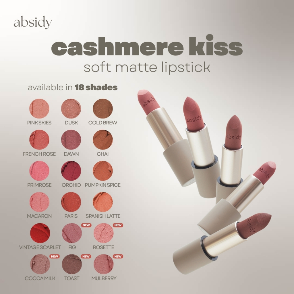 Absidy Cashmere Kiss Matte Lipsticks