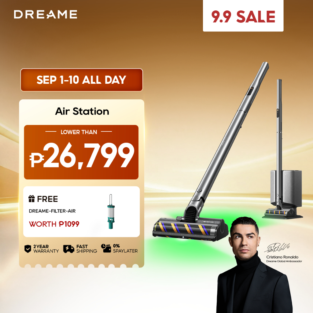 [New] Dreame Air Station Cordless Stick Vacuum, PenStyle, Auto-Empty, TangleCut, 100AW, 40Min, 1.1kg