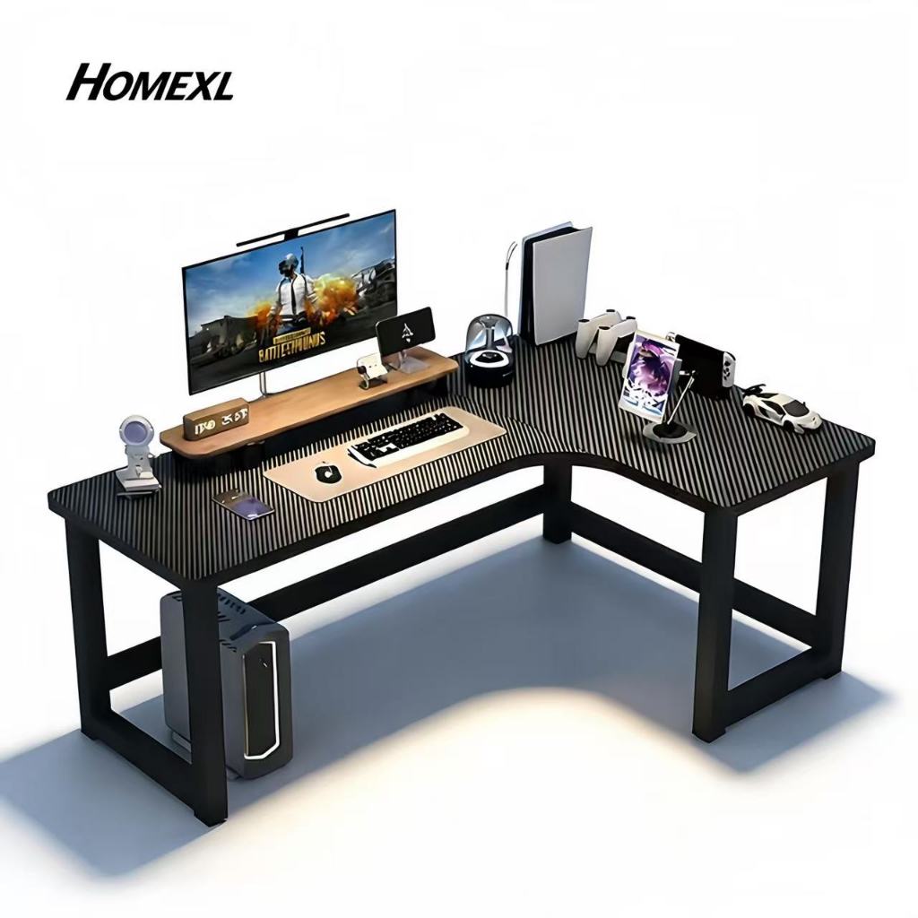 HOMEXL L-shaped Table Computer Table Study Desk Modern Game Table Office Desk Versatile（COD）