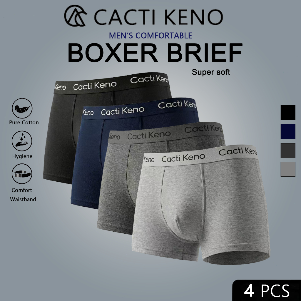 3/4pcs Men's Cotton Boxer Plus size L-5XL Boxer Briefs for men High Quality comforts underpants