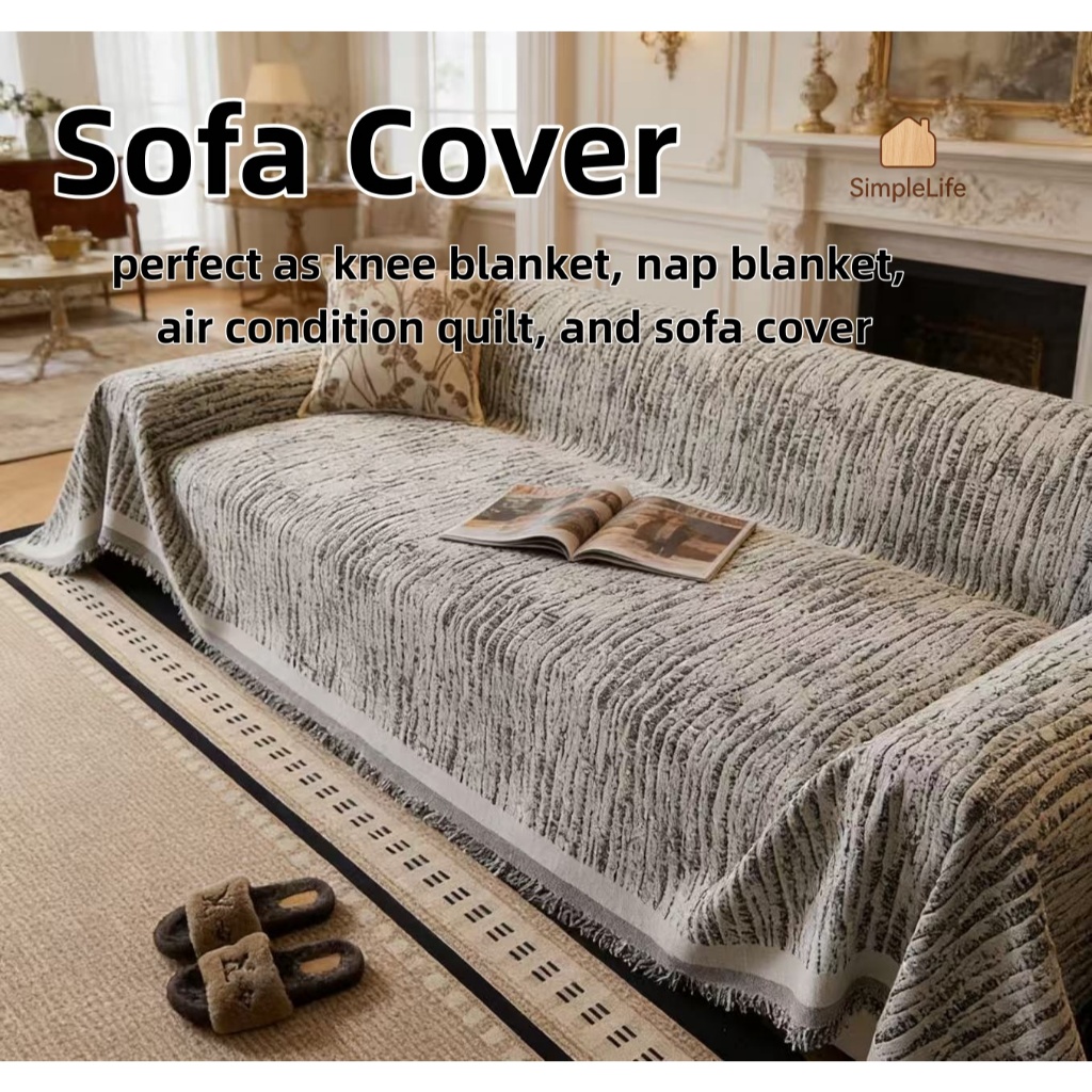 Nordic style sofa cover, new anti cat scratch, multifunctional all season universal sofa cover,COD
