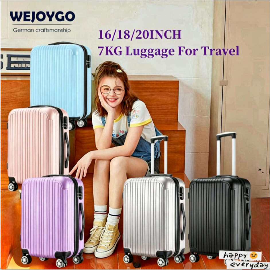 [WJ]Luggage16Inch/18Inch/20Inch7KG360°Swivel Caster MaletaTravelBag HandCarryBag Suitcase TrolleyBag