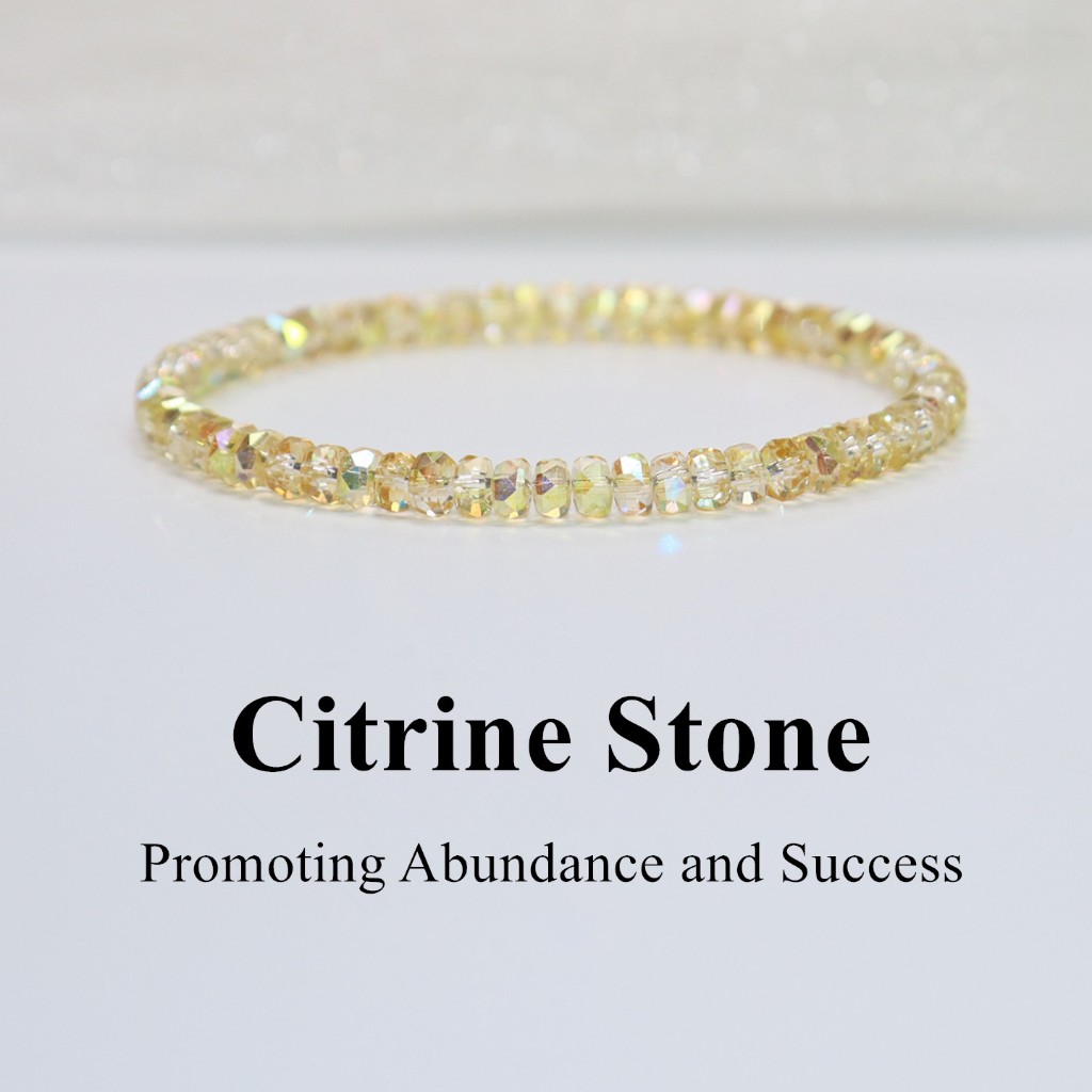 Austrian Citrine Stone bracelet for Wealth Abundance and Success Women