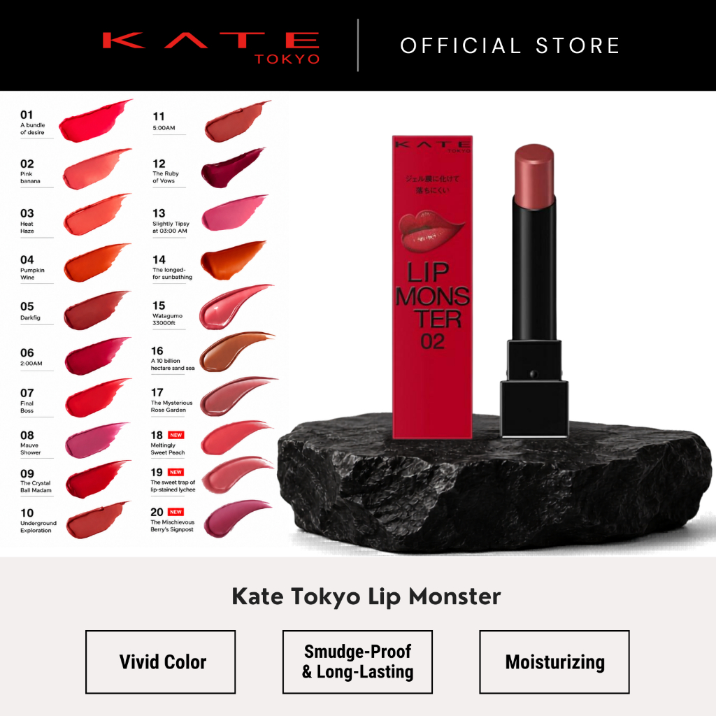Kate Tokyo Lip Monster | Long-Lasting Lipstick