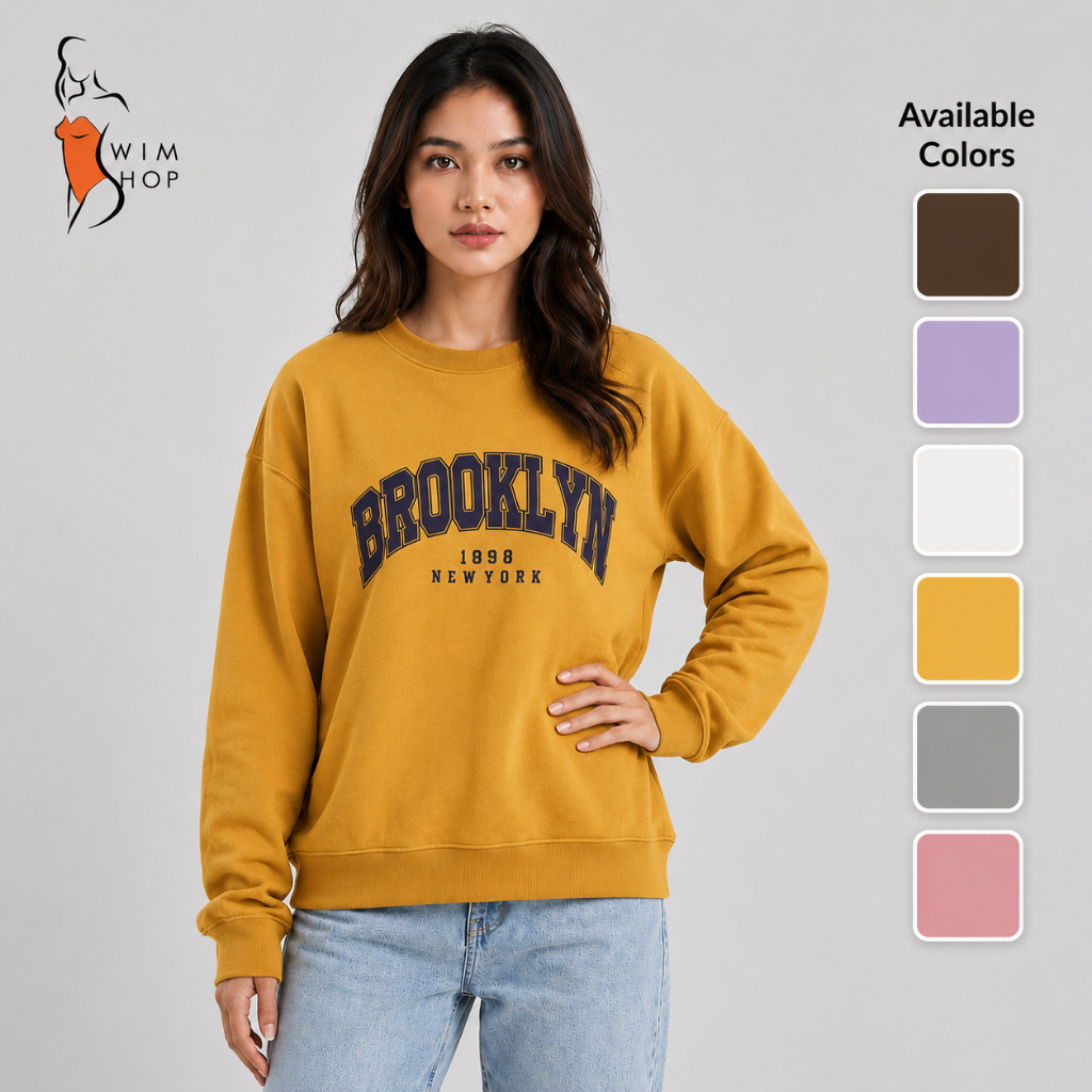 SS JACKET States Sweater Long Sleeve Pullover Oversized Loose Fit wt0164