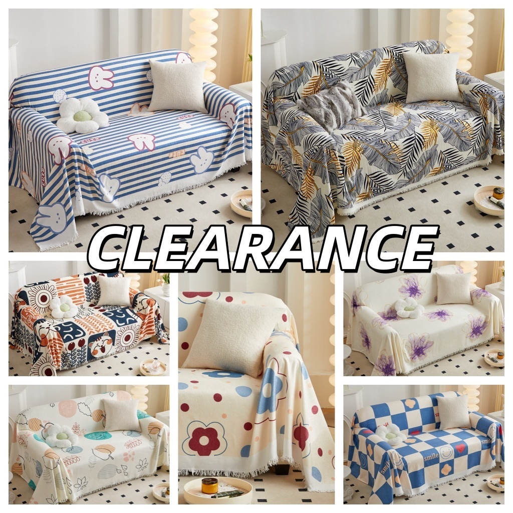 Sofa Towel Sofa Blanket Sofa Cover with Tassel Chenille Material Anti-scratch, Wear-resistant