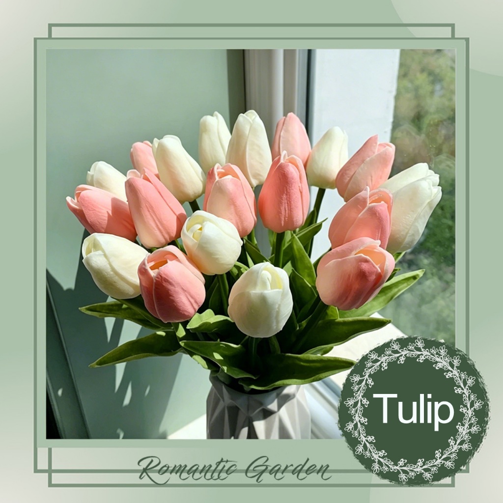 Artificial Tulip Artificial Flower Fake Flower for Wedding Party Home Outdoor Decor