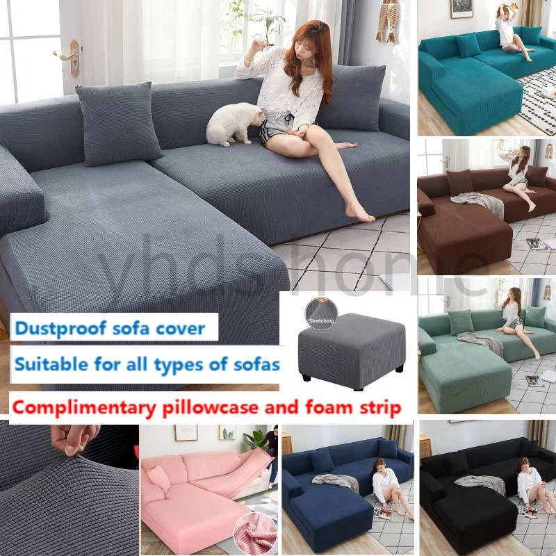 sofa cover Stretchable Elastic Sofa Cover L shape sofa covers 1 2 3 4 seater waterproof sofa cover