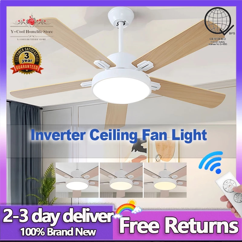 Ceiling Fan With Light Big Size Nordic Industrial Chandelier Ceiling Fans Remote Control Living Room