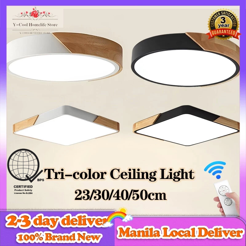 3 Colors LED Ceiling Light 12W 18W 24W 36W Chandelier Center Ceiling Lights for Living Room Bedroom