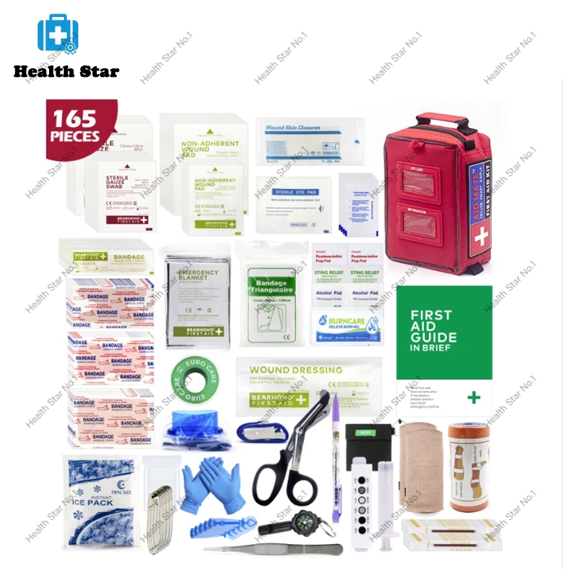 Pro First Aid Kit Outdoor Survival Emergency Kit Rescue Bag For Camping Travel Portable Medical Kit