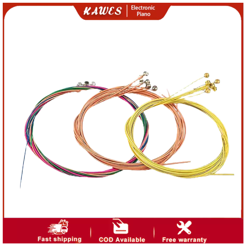 6Pcs/Set Musical Instrument Accessories E-A Copper Acoustic Guitar String Set