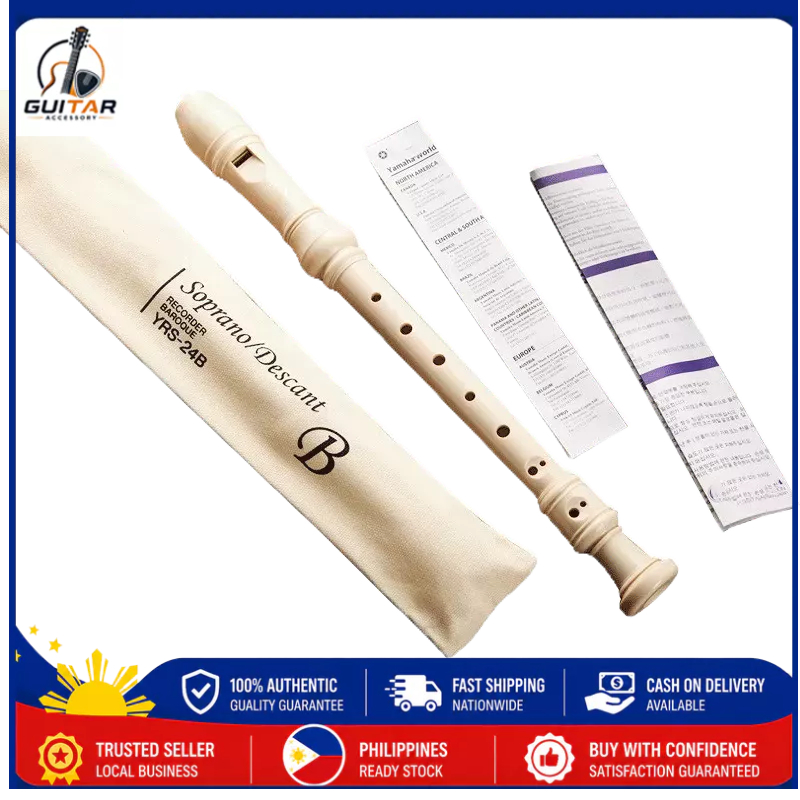 Flute Flute Recorder (Ivory-Look) Adjustable Non Toxic 8 Hole Treble Flute Music Instrument for Kids