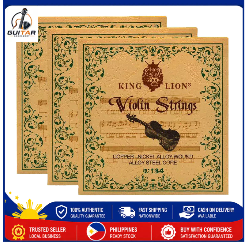 KING LION Violin strings v134 string set string, diameter inchs :010-033