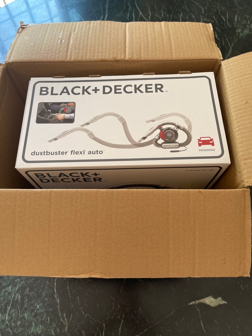 Black And Decker PD1200AV 12V Flexible Car Vacuum Cleaner  Shopee Singapore