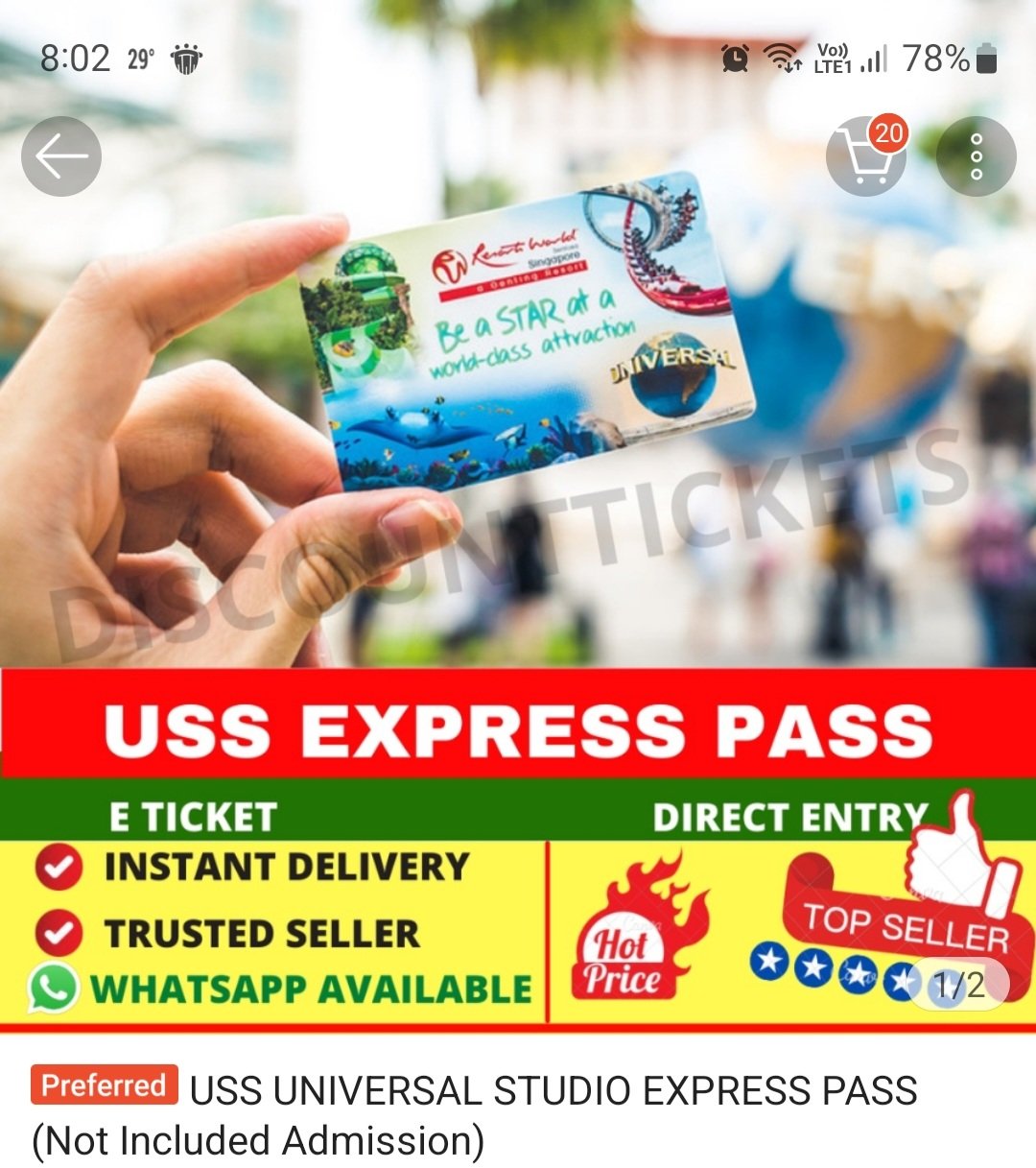 USS UNIVERSAL STUDIO EXPRESS PASS (Not Included Admission) | Shopee  Singapore