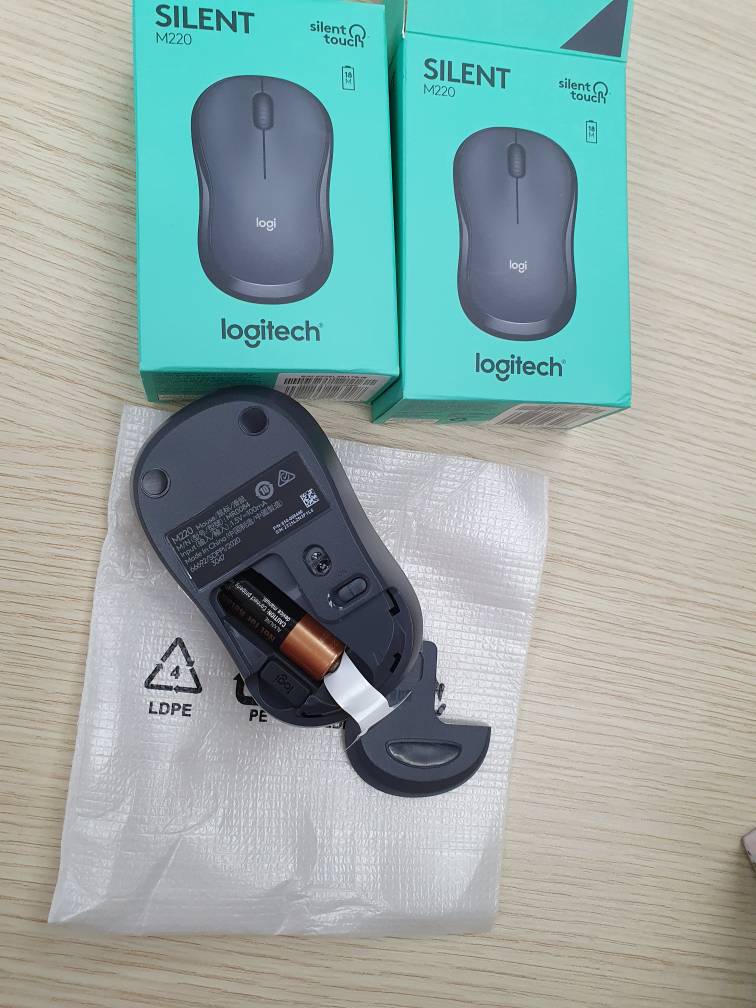 SELECTSHOPWakagiya(Blue M220) Logitech 並行輸入 M220 Silent Mouse Ambidextrous  Wireless (Opt マウス、トラックボール