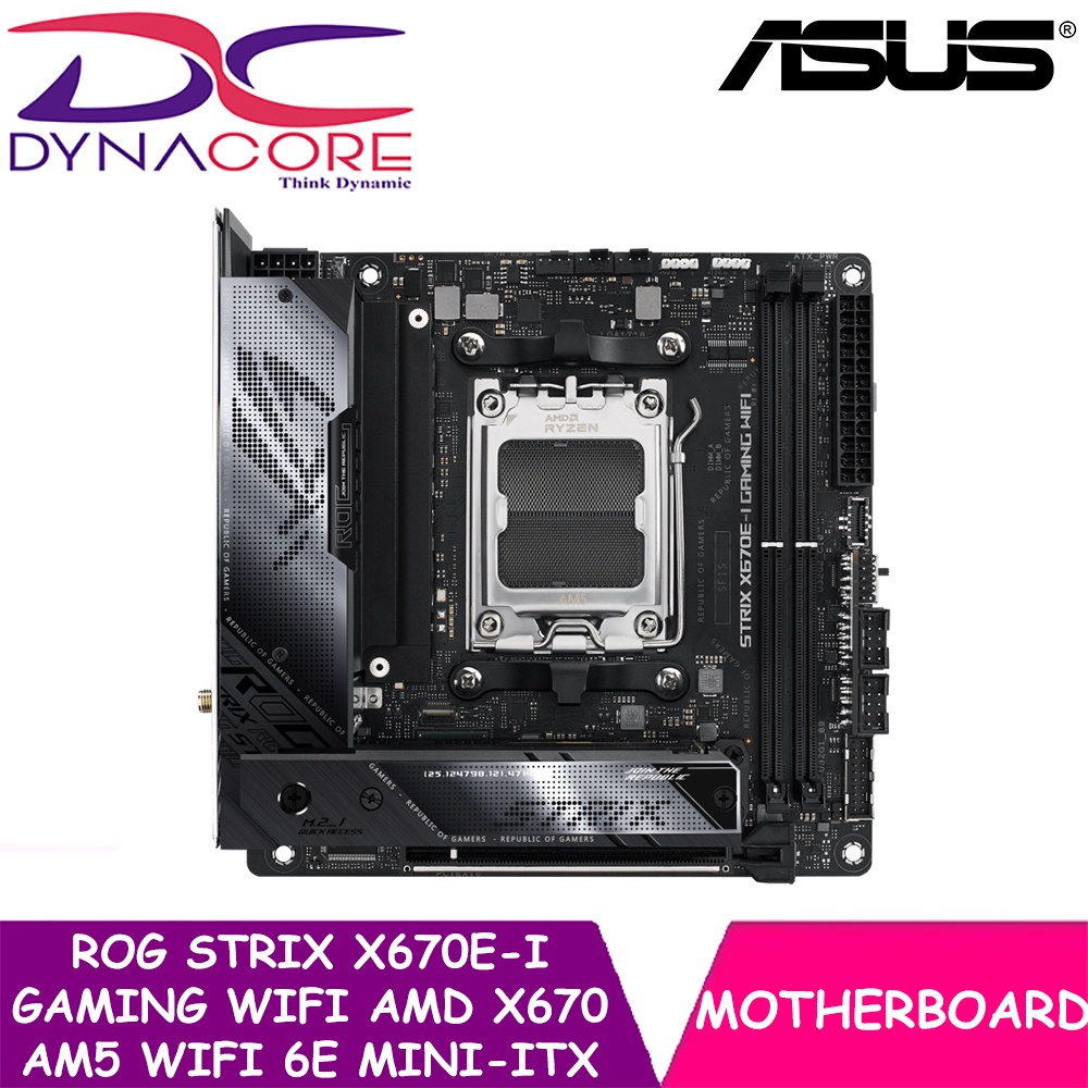 ASUS ROG STRIX X670EI GAMING WIFI AMD X670 AM5 WiFi 6E miniITX Gaming