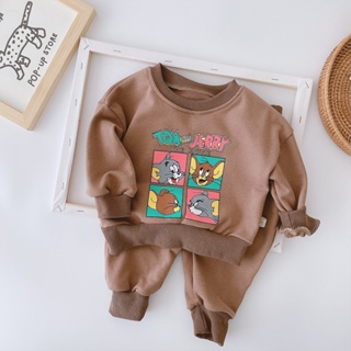 [Tom & jerry] lovely tom & jerry autumn winter long sleeve clothes set for baby #2