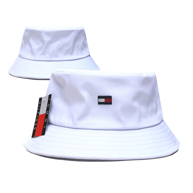 Image of Tommy/HiLfiger Fashion Fisherman's Hat Fashion Brand Bucket Hats Beach Hat Mountaineering Hat Casual Wear #8