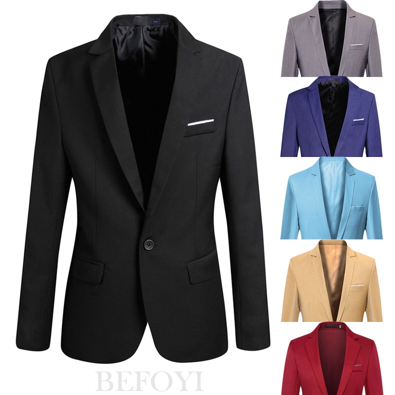 ✨【Local Delivery】Men's Preferred Blazer Formal Business Outerwear Jacket Korean Suit Slim Fit Weddin